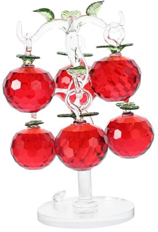 Alipis Kristallapfelbaumfigur Für Tischdekoration Kristallbaum-Ornament Für Innendekoration Künstlicher Kristallbaum Für Schreibtischdeko Heimdekoration