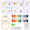 JSTHHTT 10 Stück Sticken Kinder, Stickset für Anfänger, Kreuzstich Set, mit 10 Kreuzstichmuster und 2 Stickrahmen, für DIY Kunst, Handwerk, Nähen