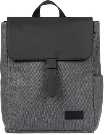 Roxy Großer Damen-Rucksack mit Schmelzpunkt, gepolsterte Schultergurte und Außenaufbewahrung, Anthrazit, 7L, Modischer 7-Liter-Rucksack mit Schmelzpunkt, mit verstellbaren Trägern und