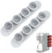 Support à Capsules à Café, Porte Capsule, Supports pour Capsules de Café, Distributeur de Capsules pour 8 Capsule de Café, pour la Cuisine, le Bureau, le Restaurant, Sans Percer, 2 Pièces, Gris