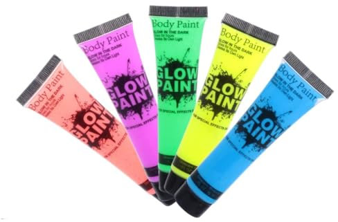 MUSISALY Pittura Per Viso Reattiva Ai Raggi Uv Pittura Fluorescente Per Corpo Fluorescente Vernice