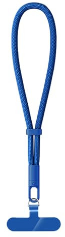 MORSUNBELA Cordon Telephone Portable Chaine Telephone Portable Réglable Cordon Téléphone, Laniere de Téléphone pour Smartphones etc - Bleu