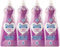 Weichspüler Super Duft, Set mit 4 oder 8 Flaschen, 1250 ml, Vanille, das Original, weißer Moschus, Glyzinien, Amethystrose, Sinnliches Aroma (4 Flaschen, japanische Glyzinien)