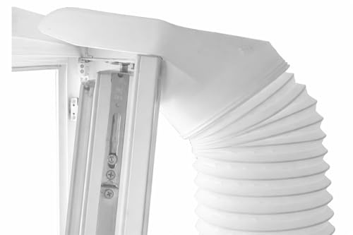 Klimaanlage - Abluftschlauch Adapter/Auslass für mobile Klimaanlage - geeignet für Dachfenster, Kippfenster, Schwingfenster und Fenster der Marken VELUX und ROTO