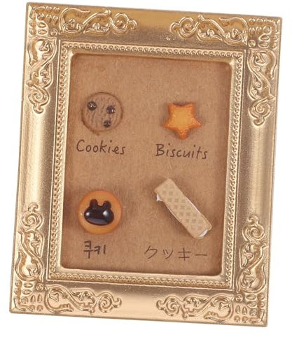 BESTonZON Puppenhausrahmen Miniatures puppenstubenmöbel puppenhauszubehör Dollhouse playmobile Puppenhaus-Bausätze winziges Puppenhäuser Mini-Bilderrahmen Masse Fotorahmen-Modell Harz