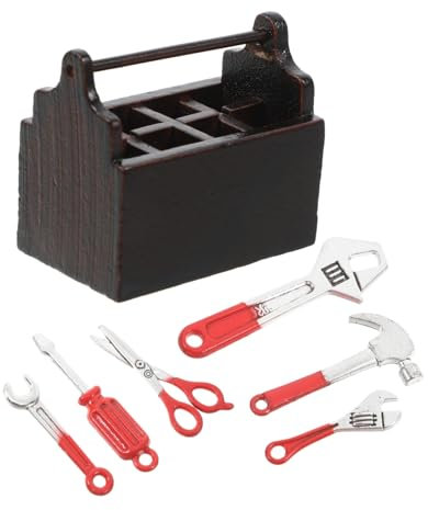 TOYANDONA 1satz Mini Werkzeugkasten Für Möbel Und Zubehör Kreative Miniatur Werkzeuge Und Dekorationsartikel Für Mini House Projekte