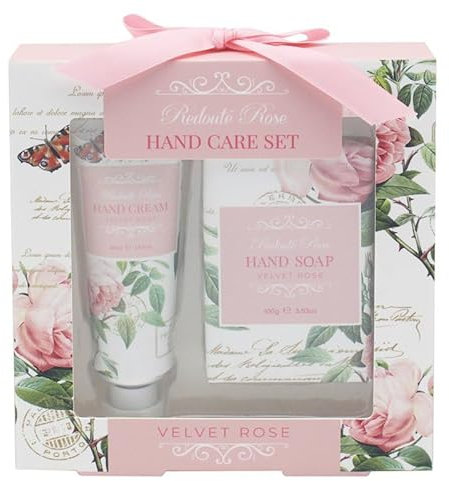 The Leonardo Collection Pierre-Joseph Redoute Redoute Rose Hand Care For All Type Skin | Hydrating Hand Cream & Lip Balm Moisturiser For Everyday Use