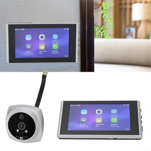 CARMOTTER Judas de porte numérique 10,4 cm 1080p 2 MP 160 degrés avec détecteur de mouvement
