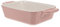 Mobestech Bandeja de Hornear de Cerámica Rosa para Microondas y Horno Utensilios de Cocina Elegantes y Diseño y de Limpiar
