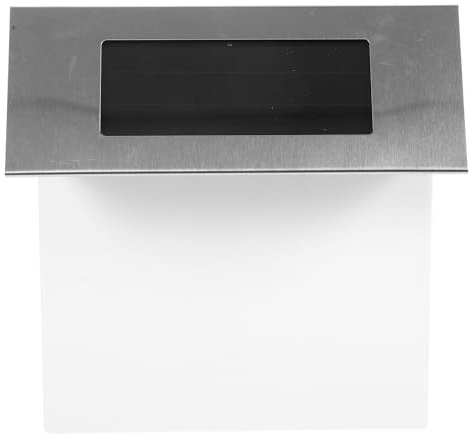 VALICLUD Solarbetriebene Zahlenlicht Hausnummernleuchte aus Edelstahl mit Lichtsensor und Komplettschutz für Türschild und Flurwandbeleuchtung im Außenbereich