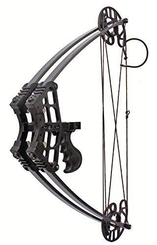 SHARROW Compoundbogenset Jagdbogen 50lbs Sportbogen Erwachsene Compound Bögen für für Outdoor Jagdwettbewerb Bogen (Schwarz)