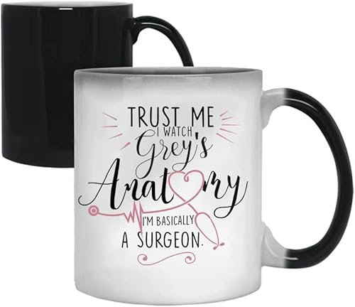 Tasse mit farbwechsel spruch, Greys Anatomy Tasse, Krankenschwester tasse, krankenschwester geschenke tasse,Geschenk für Krankenhaus Schwestern Spruch Becher Geburtstag Weihnachten