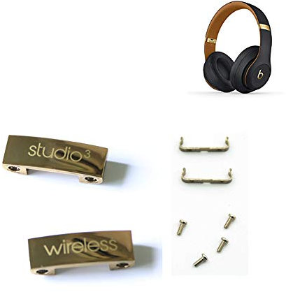 Beats Studio 3 Hinge Replacement Parts Headband Connector Metal Repair Parts for Beats Studio 3 3.0 Wireless Over Ear Headphone (Gold + Not Fit Solo Series Headpho