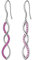 Aurora Tears Infinity Symbol Ohrstecker Elegante Damen 925 Sterling Silber Red Drops Haken Ohrringe mit CZ Schmuck Geschenke für Frauen DE0062R