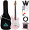 Eastrock 39 inch Full-Size Electric Guitar Kit for Junior Beginners, Starter Electric Guitar with 10w Amplifier Bag Capo Shoulder Strap String (39 Right Handed, Pink)