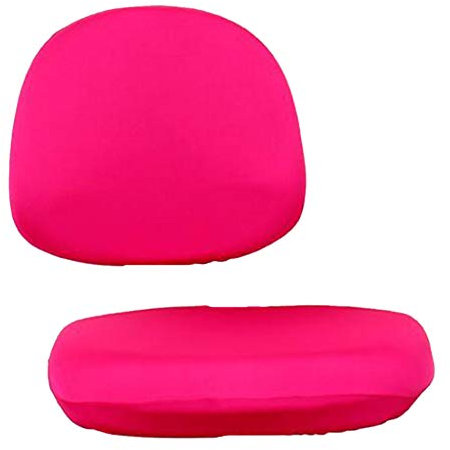 Sharplace Universelle Stretch Bürocomputer Stuhlbezüge, Drehbare Schreibtischstuhl Sitzbezüge für Esszimmer Büro Bar, Nur Bezüge, Rose Rot