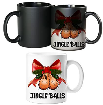 Star Online Funny Rude Heat Colour Changing Mug Magic Christmas Mug Gifts for Work Colleagues & Friends