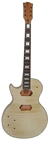 1 Set Linkshänder Hochwertiger Unfertiger E-Gitarrenkörper + Hals Gitarrenbausatz DIY