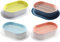 DOITOOL 4Pcs Cat Grass Planter Tray Plastic Catnip Cat Grass Box Plant Planting Box Nursery Cat Plant for Cat, Dogs and Other Pets