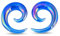 Longbeauty 1 Paar Glas Dehn Spirale Ohr Dehnstab Dehnungsstab Dehnschnecke Dehnsichel Piercing Tapers Expander Plug Tunnel Ohrstecker, Stil C, 10mm