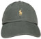 POLO RALPH LAUREN Herren-Chino-Ballmütze aus Baumwolle, Denimgrün (cremefarbenes Pony), Einheitsgröße