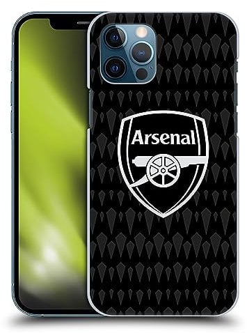Head Case Designs Officially Licensed Arsenal FC Home Goalkeeper 2023/24 Crest Kit Hard Back Case Compatible With Apple iPhone 12 / iPhone 12 Pro