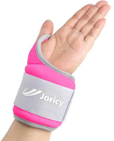 JORICY Gewichtsmanschetten Handgelenk Gewichte für Arme 2,5 kg 1 Paar, Handgewichte Armgewichte, Gewichtsmanschetten Hand für Fitnessstudio, Bewegung, Laufen, Joggen
