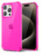 Svanove for iPhone 15 Pro Max Phone Case Clear, Transparent Crystal Thin Slim Flexible TPU Cover, Non-Yellowing Soft Silicone for Women Girl Cute, Protective Shockproof Bumper, Hot Pink
