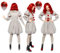 amscan - Offizielles Warner Bros Pennywise IT Clown-Kostüm für Damen, Größe: 6-8