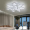Sky angle Plafoniera Led soffitto stile Moderno con ALEXA e Google Home, Dimmerabile Lampadario Camera da letto con Telecomando (Diametro 85cm)