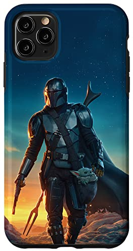 Star Wars The Mandalorian and Grogu Sunset Poster Case for iPhone 11 Pro Max