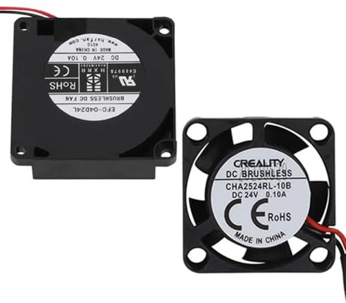 HzdaDeve 24V 4010 Blower Fan DC 24V 2510 Axial Cooling Fan Extruder Hotend Heat Sink Fan for Creality Ender 3 V3 SE/Ender 3 V3 KE 3D Printer Accessories Replacement (2 Pack)