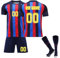 Generic Fußball Trikot Kinder Personalisiert Set Fussball Trikot für Kinder Erwachsene Trikot mit Eigenem Namen & Nummer Football Jersey Set mit T-Shirt, Shorts und Socken für Herren Kinder