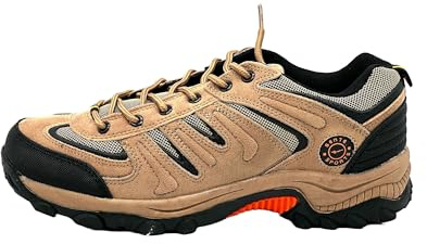 Ablovo Herren Outdoor Trekkingschuhe Wanderschuhe Sneaker Gr. 41-50 inkl. Übergröße (Hellbraun-Orange, EU Schuhgrößensystem, Erwachsene, Herren, Numerisch, M, 47)
