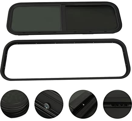 Caravan Seitenfenster Wohnmobilfenster GetöNt Schiebefenster Ausstellfenster Wohnwagen Insektenschutz Aluminium Wohnmobil Fenster Aluminum Sliding Window For Campervan Motorhome Rv 900X300Mm