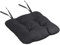 Domarex Gartenstuhlkissen Silla 50x50 cm - Wasserdichtes Kissen für den Gartenstuhl Sitzkissen an Stuhl fesselt - Hochwertiger Polyester - weiches Stuhlkissen mit Bändern - Graphit