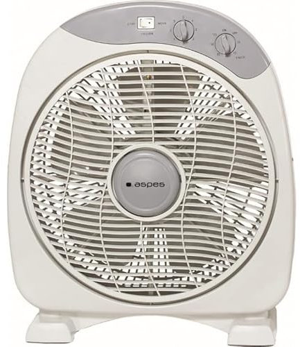 Aspes Ventilador de Suelo Gris AVS351200. 3 Velocidades, Temporizador de 60 min, 5