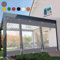 Vorhang Wasserdichter,0,5mm Schwerlast wasserdichte Plane mit Ösen,Durchsichtige Plane,für Pergola Pavillon Terrasse mit RV,Transparente Plane Abdeckung,(Höhe x Breite:4x4,3m/13.12x14.11ft)
