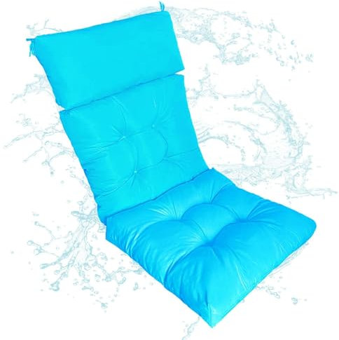 Cojines para tumbonas de piscina - Cojín para tumbonas de patio al aire libre | Cojines de repuesto, almohadillas impermeables para sillas, cojines para sillas de exterior para muebles, colchonetas pa