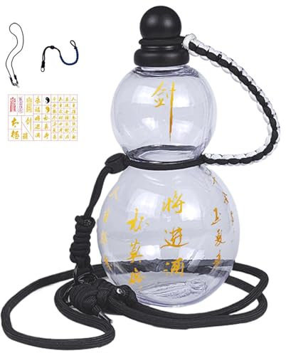 Sun Wukoug Gourde à eau portable d'inspiration rétro chinoise de grande capacité pour la salle de sport 900 ml