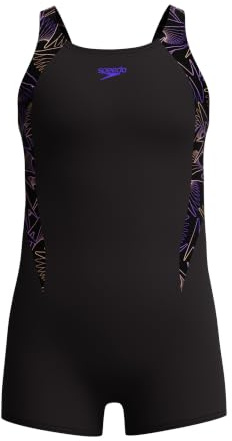 Speedo Girl's Hyperboom Splice Legsuit Swimwear (Pack of 1)