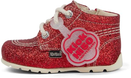 Kickers Unisex Baby Kick Hi Baby Glitter Leather Ankle Boot,