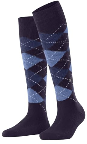 Burlington Damen Kniestrümpfe Whitby W Kh weich und warm lang gemustert 1 Paar, Rot Wineberry 8761, 36-41