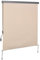 Outsunny - Estor para exterior, 2,5 x 1,6 m, persiana opaca, vertical, para balcón, patio, patio y jardín, 280 g/m², color crema