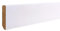 Onlywood Battiscopa Legno Bianco Liscio Made in Italy - Altezza Battiscopa legno 50 mm - Spessore 13 mm - Asta da 2,5 Metri - Laccato Bianco Opaco