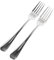Alipis 2 Stück Einfaches Besteck Party-food-gabeln Gabelung Zinke Zwei Gabeln Partybesteck Gabeln Besteck Nachtisch Ich Forking Liebe Dich Schmucklos Silver Rostfreier Stahl