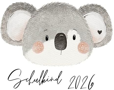 Schulkind 2026 Bügelbilder Set Textilien, zum aufbügeln, Wal, Boot, Panda, Koala, Schmetterling, Bügelbild Schultüte, Erster Schultag Einschulung (8)