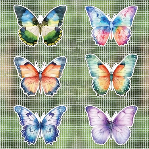 MWOOT 12 Pezzi Farfalla Zanzariera Magnetica Salvaguardia, Frigorifero Magneti, Screen Door Magnets Crashing Tip, Zanzariera Porta Finestra Magnetica Adesivi per Zanzarieres, Regalo per Women Madre
