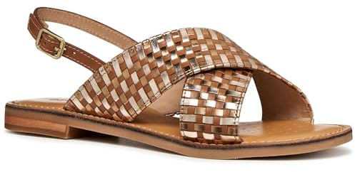 Geox Damen D Maddalusiac N Flat Sandal