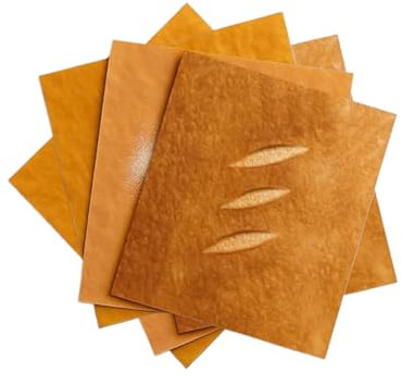 Lot de 6 rouleaux de papier cadeau en forme de pain, papier à motif d'emballage emboîtable, papier cadeau qui ressemble à du beurre, résistant à l'huile fournitures de cuisine pour le bricolage